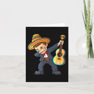 Tarjeta Cinco de Mayo Dabbing Mariachi Niños mexicanos