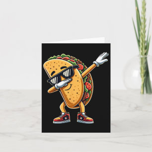 Tarjeta Cinco De Mayo Dabbing Taco Divertida Comida Mexica