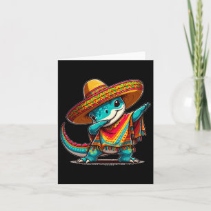 Tarjeta Cinco De Mayo Dinosaurio Dabbing Mexicano Fiesta 5