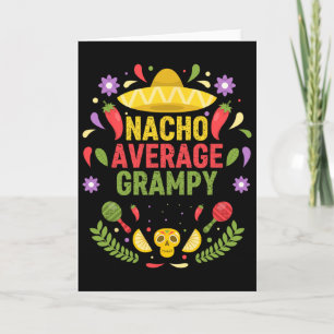 Tarjeta Cinco De Mayo Divertido Nacho Abuelo Promedio