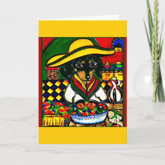 Tarjeta Cinco de mayo doxies (Anverso)