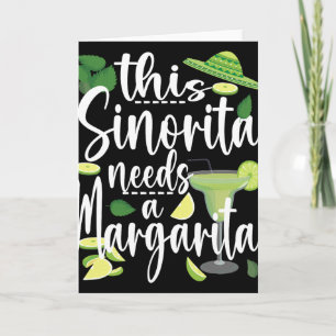 Tarjeta Cinco De Mayo Esta Señorita Necesita Una Margarita