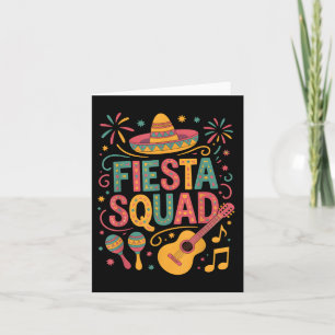 Tarjeta Cinco De Mayo Familia Fiesta Squad Mexicano