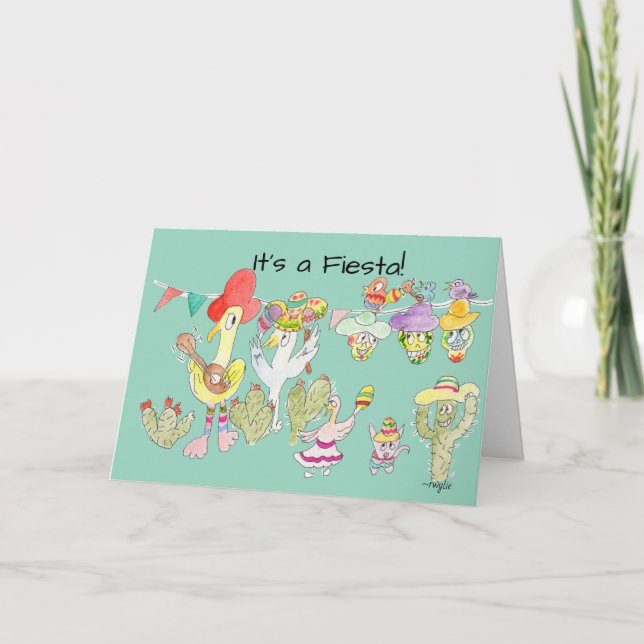 Tarjeta Cinco de Mayo Fiesta! (Anverso)