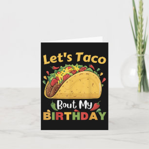 Tarjeta Cinco De Mayo Fiesta_ ¡Dejemos Taco Por Mi Cumplea