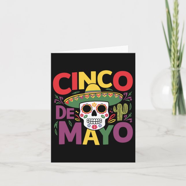 Tarjeta Cinco De Mayo Fiesta Fun Match 5 De Mayo (Anverso)