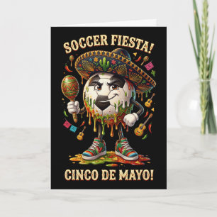 Tarjeta Cinco De Mayo Fiesta Fútbol Drip Sport Love Hombre