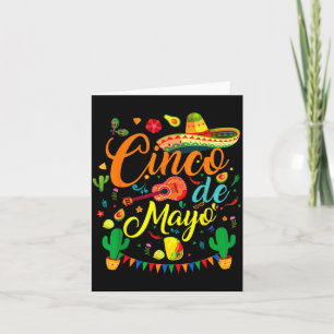 Tarjeta Cinco De Mayo Fiesta Mexicana Divertida Fiesta 5 D