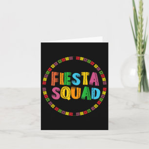 Tarjeta Cinco De Mayo Fiesta Squad divertidos vamos a Fies