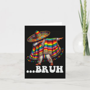 Tarjeta Cinco De Mayo Hermano Mexicano Niño Hace El Dab Co