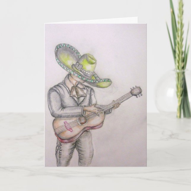 Tarjeta Cinco de Mayo, Mariachi (Anverso)