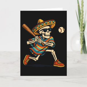 Tarjeta Cinco De Mayo Mariachi Esqueleto Bysebyll Mexicano