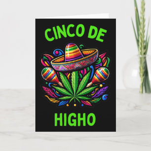 Tarjeta Cinco De Mayo Marihuana Humor Fumeta Divertido 1