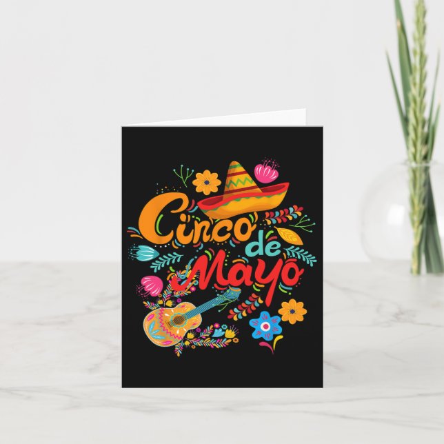 Tarjeta Cinco De Mayo Mexicano (Anverso)