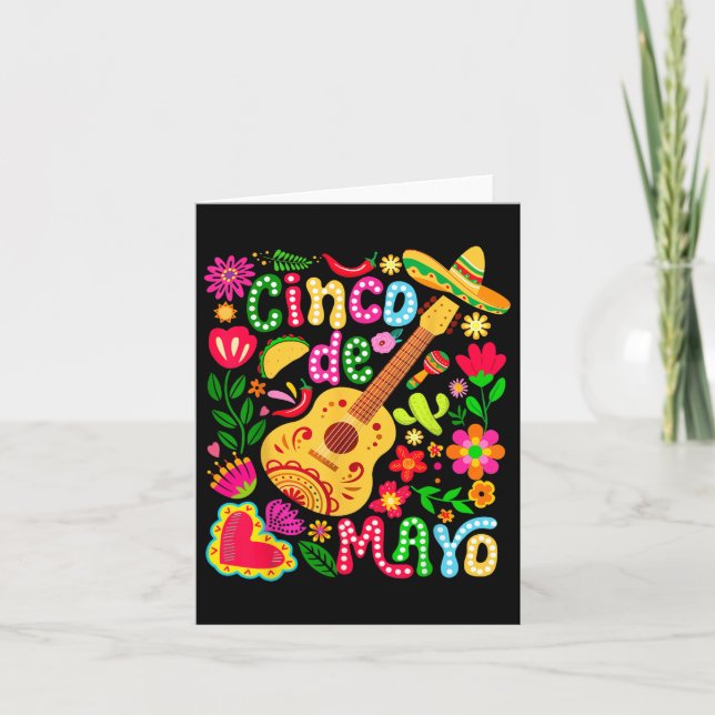 Tarjeta Cinco De Mayo Mexicano Fiesta Squad 5 De Mayo Para (Anverso)