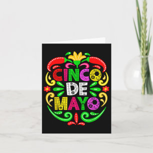 Tarjeta Cinco De Mayo Para La Fiesta 5 De Mayo Mexicano