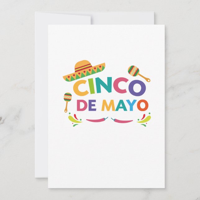 Tarjeta Cinco De Mayo Para Niños Hombres Mujeres Pinata So (Anverso)