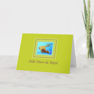 Tarjeta Cinco de Mayo piña en Wasabi