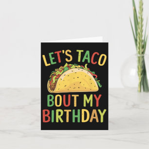 Tarjeta Cinco De Mayo, taco por mi cumpleaños mexicano
