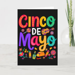 Tarjeta Cinco De Mayo Tacos Mexicanos Divertido 5 De Mayo