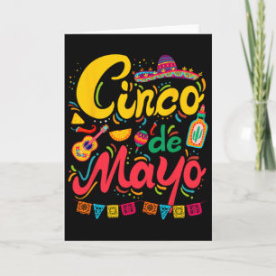 Tarjeta Cinco De Mayo Tacos Mexicanos Divertido 5 De Mayo