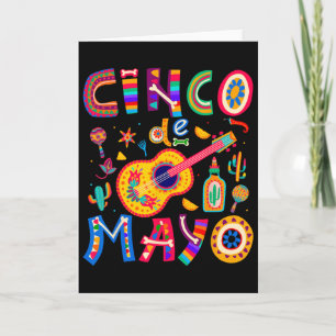 Tarjeta Cinco De Mayo Tacos Mexicanos Divertido 5 De Mayo
