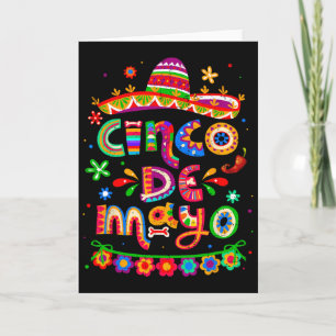 Tarjeta Cinco De Mayo Tacos Mexicanos Vamos Fiesta Cinco D