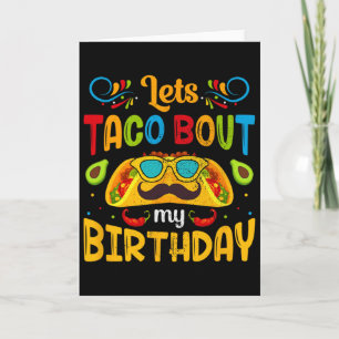 Tarjeta Cinco De Mayo Vamos a Tacos Sobre Mi Cumpleaños Me