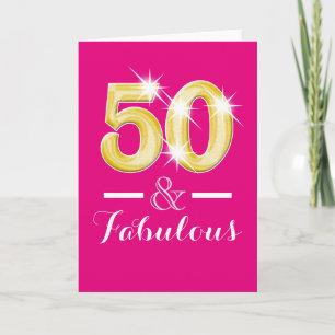 Tarjeta Cincuenta y cincuenta y cincuenta fiestas de cumpl