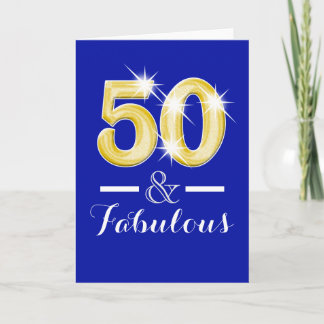 Tarjeta Cincuenta y cincuenta y cincuenta fiestas de cumpl