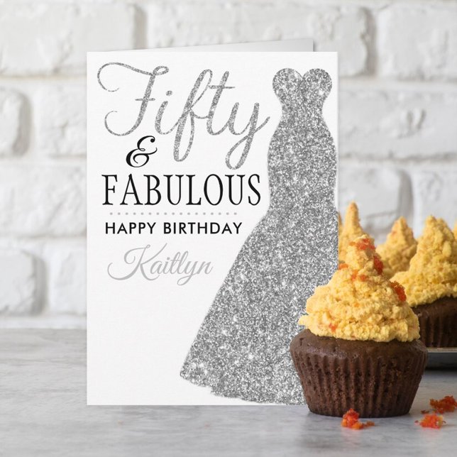 Tarjeta Cincuenta y fabuloso cumpleaños número 50 (Subido por el creador)