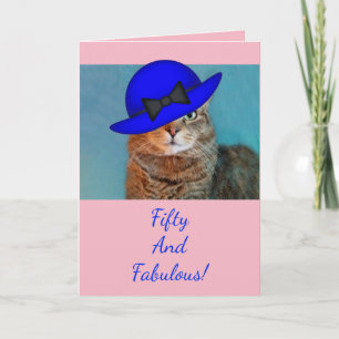 Tarjeta Cincuenta Y Fabuloso Glamour Kitty Cumpleaños