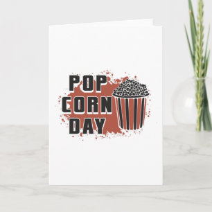 Tarjeta Cine Cine Cine Popcorn Day Snack Pop Film Regalo