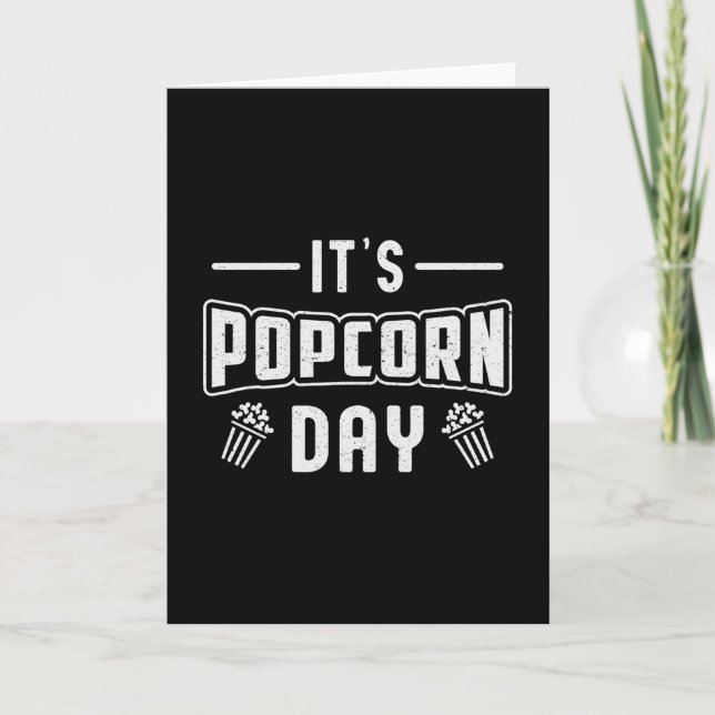 Tarjeta Cine Popcorn Day Snack Película Pop Film Gift Idea (Anverso)