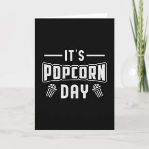 Tarjeta Cine Popcorn Day Snack Película Pop Film Gift Idea