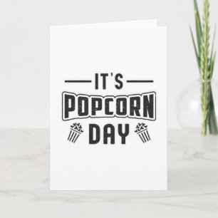Tarjeta Cine Popcorn Day Snack Película Pop Film Regalo