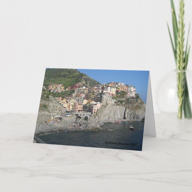Tarjeta Cinque Terre, Italia (Anverso)
