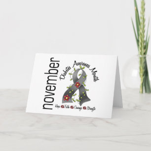 Tarjeta Cinta 1 de la flor del mes de la conciencia de la