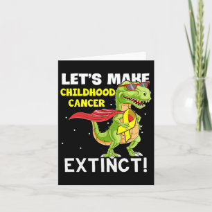 Tarjeta Cinta amarilla de dinosaurio para la conciencia de
