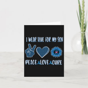 Tarjeta Cinta Azul A Mi Hijo Noviembre Conciencia Sobre La