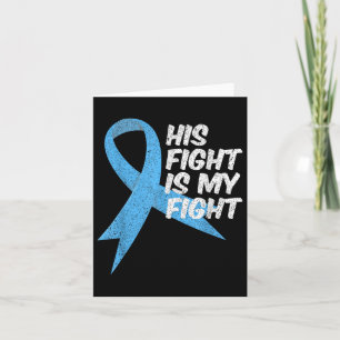Tarjeta Cinta azul clara de apoyo al cáncer de próstata gu