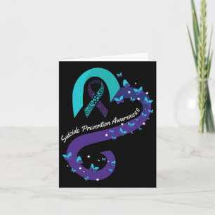 Tarjeta Cinta Cardiopatía Mariposa Suicida Conciencia Ment