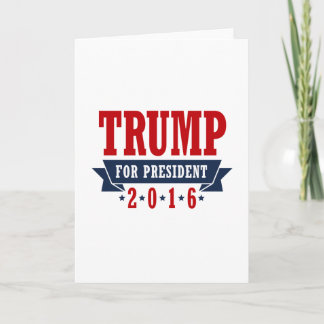 Tarjeta Cinta certificada por Trump para presidente 2016