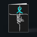 Tarjeta Cinta cruz cristiana conciencia Pcos fe verde clar<br><div class="desc">Cinta cruz cristiana conciencia Pcos fe verde claro Apoyo</div>