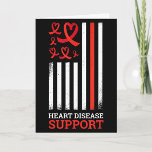 Tarjeta Cinta de Apoyo Conciencia de la Enfermedad del Cor