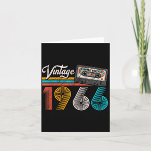 Tarjeta Cinta de casete Vintage 1966 60 cumpleaños 60 años