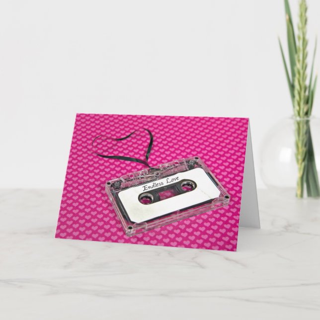 Tarjeta Cinta de cassette de amor (Anverso)