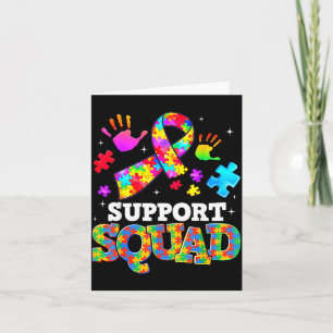 Tarjeta Cinta de Conciencia del Autismo del Equipo de Apoy