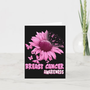 Tarjeta Cinta de Conciencia del Cáncer de Mama Nk Girasol