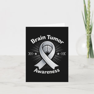 Tarjeta Cinta de conciencia del tumor cerebral en mayo lle